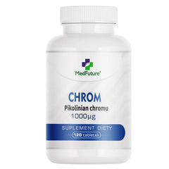 Chrom (Pikolinian chromu) - 200 µg – 120 tabletek | Medfuture