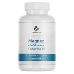 Magnez chelatowany 886 mg + Witamina B6 2,5 mg - 60 kapsułek | Medfuture
