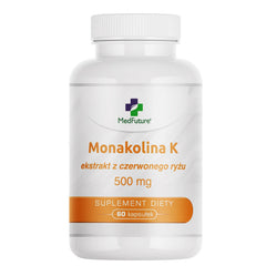 Monakolina K 4% - ekstrakt z czerwonego ryżu - 60 kapsułek | Medfuture