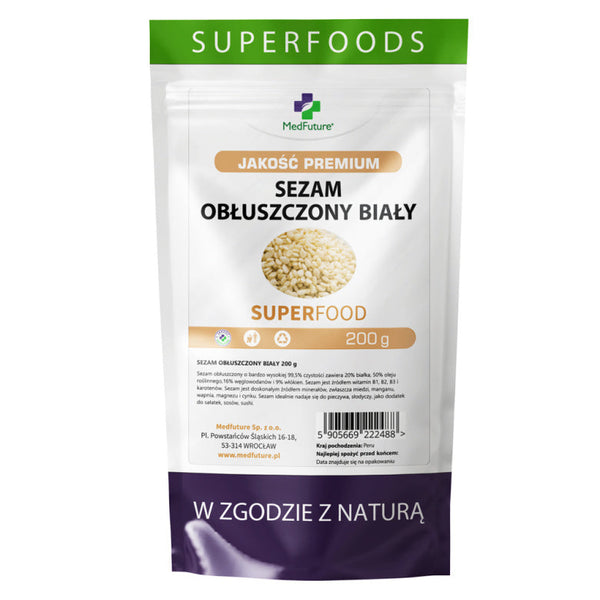 Super Food Sezam obłuszczony biały