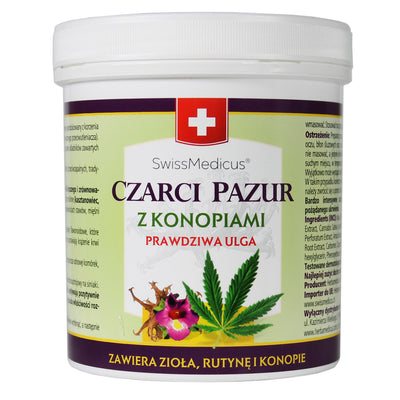 Maść czarci pazur z konopiami  - 500 ml - | Herbamedicus