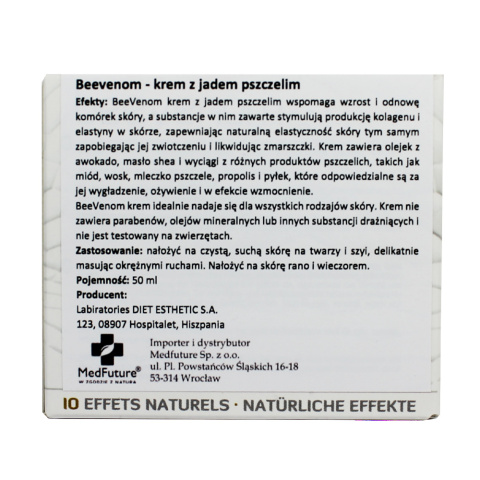 Krem do twarzy z jadem pszczelim - 50 ml Krem do twarzy z jadem pszczelim - 50 ml