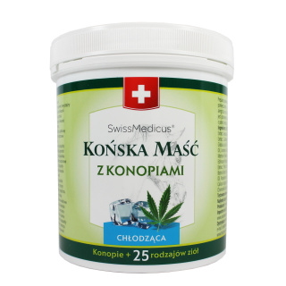 Końska maść z konopiami chłodząca 500 ml - Herbamedicus