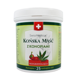 Końska maść z konopiami rozgrzewająca 500 ml - Herbamedicus