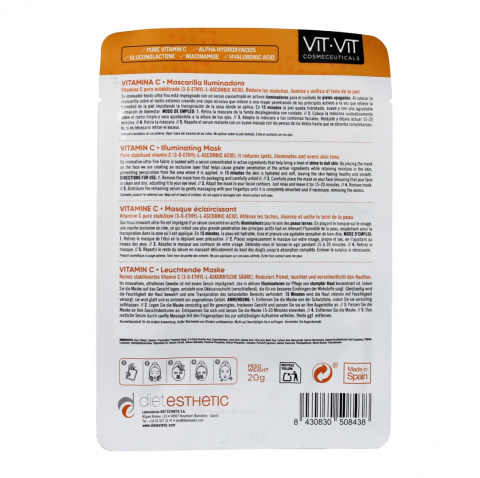 Maska do twarzy VIT VIT z witaminą C - 20 g Maska do twarzy VIT VIT z witaminą C - 20 g