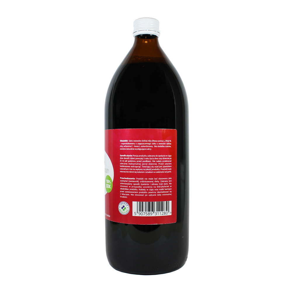 Skład - sok z dzikiej róży - 100 ml