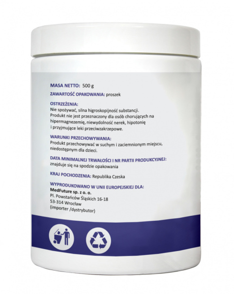 Chlorek Magnezu Farmaceutyczny 500 g - Medfuture Chlorek Magnezu Farmaceutyczny 500 g - Medfuture