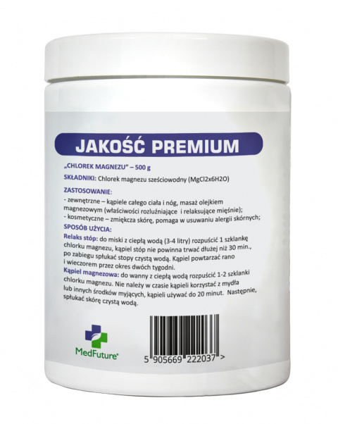 Chlorek Magnezu Farmaceutyczny 500 g - Medfuture Chlorek Magnezu Farmaceutyczny 500 g - Medfuture