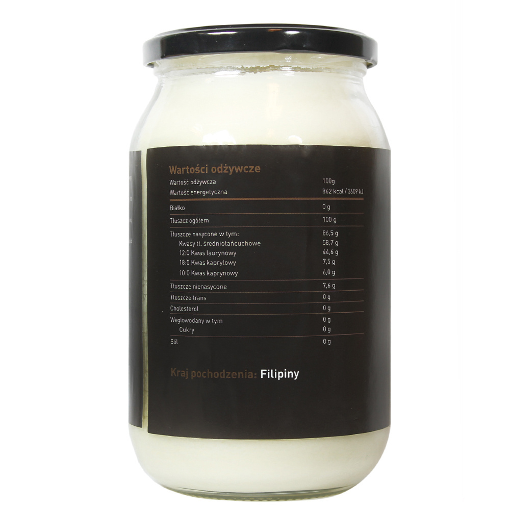 Olej Kokosowy Rafinowany - 900 ml