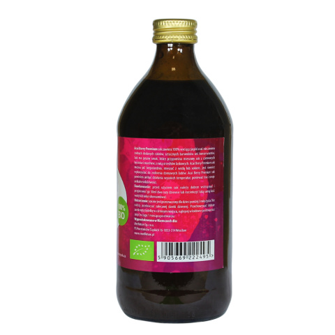 Zalecane spożycie -Sok Acai Berry PREMIUM BIO - 500 ml - sok z jagód acai Zalecane spożycie -Sok Acai Berry PREMIUM BIO - 500 ml - sok z jagód acai