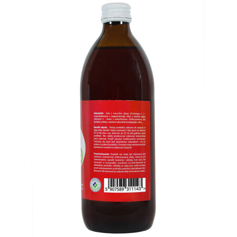 Skład - Sok z głogu - 1000 ml Skład - Sok z głogu - 1000 ml