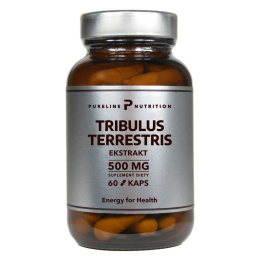 Buzdyganek Ekstrakt 500 mg 60 kapsułek - Pureline Nutrition (Tribulus terrestris)
