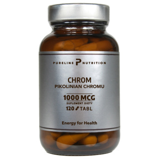 Chrom (Chromium) 1000 µg - 120 tabletek - Pureline Nutrition