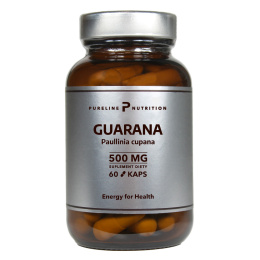 Guarana Ekstrakt 500 mg 60 kapsułek - Pureline Nutrition