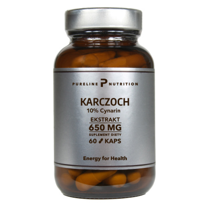 Karczoch ekstrakt 650 mg 60 kapsułek - Pureline Nutrition (10% Cynaryna)