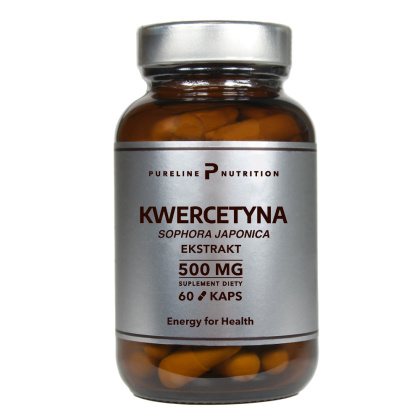 Kwercetyna Ekstrakt 500 mg 60 kapsułek - Pureline Nutrition (Sophora Japonika)