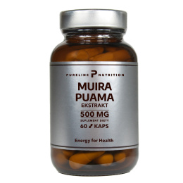 Muira puama Ekstrakt 500 mg 60 kapsułek - Pureline Nutrition
