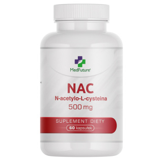 NAC N-acetylocysteina 500 mg 60 kapsułek - Medfuture