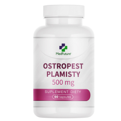 Ostropest plamisty sproszkowane nasiona 500 mg 60 kapsułek - Medfuture