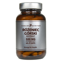 Różeniec górski Ekstrakt 500 mg 60 kapsułek - Pureline Nutrition (Rhodiola Rosea)