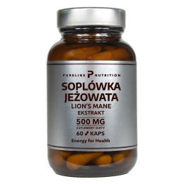 Soplówka jeżowata Ekstrakt 500 mg 60 kapsułek - Pureline Nutrition ( Lion's Mane)