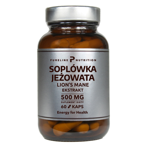 Soplówka jeżowata - Lion’s Mane Extract – ekstrakt 500 mg- Pureline Nutrition