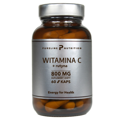 Witamina C + rutyna 800 mg 60 kapsułek - Pureline Nutrition