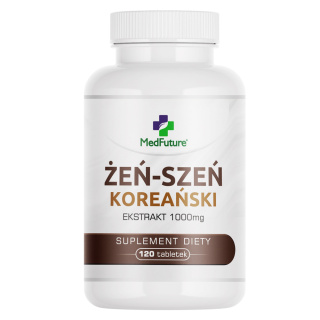 Żeń-szeń Koreański Ekstrakt 1000 mg 120 tabletek - Medfuture