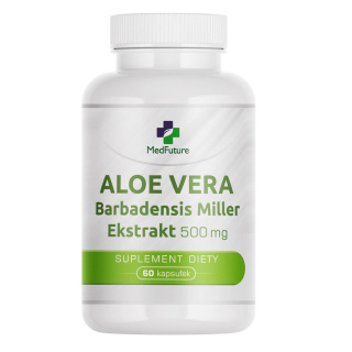 Aloe Vera Ekstrakt 500 mg 60 kapsułek - Medfuture