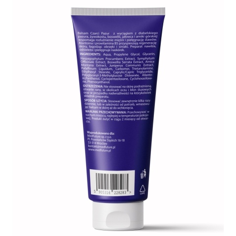 Balsam Czarci Pazur + arnika + żywokost - 250 ml - Medfuture