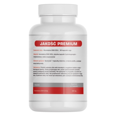 Bromelaina 2500 GDU - 60 kapsułek vege - Medfuture