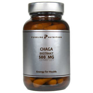 Chaga - ekstrakt 500 mg - 60 kapsułek - Pureline Nutrition