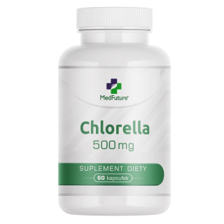 Chlorella Ekstrakt 500 mg 60 kapsułek - Medfuture (Algi chlorella vulgaris)