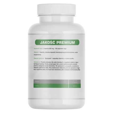 L-teanina - 200 mg - 100 kapsułek vege - Medfuture