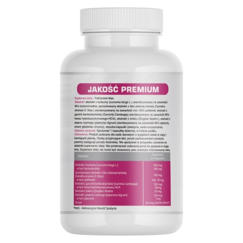 FatControl Max – 500 mg - 60 kapsułek - Medfuture