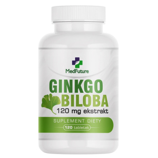 Ginkgo Biloba Ekstrakt 120 mg 120 tabletek - Medfuture (Miłorząb japoński)