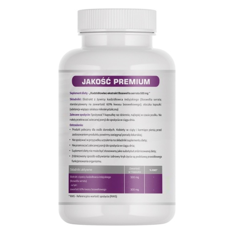 Kadzidłowiec ekstrakt 60 kaspułek - Medfuture