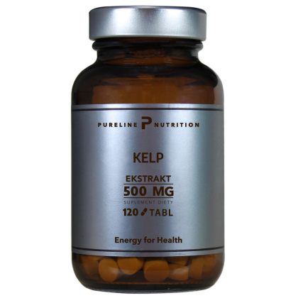 Kelp Ekstrakt 500 mg 120 tabletek - PureLine