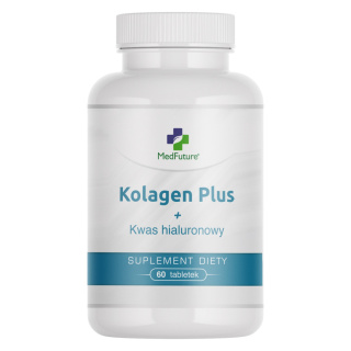 Kolagen Plus + Kwas hialuronowy - 60 tabletek- Medfuture