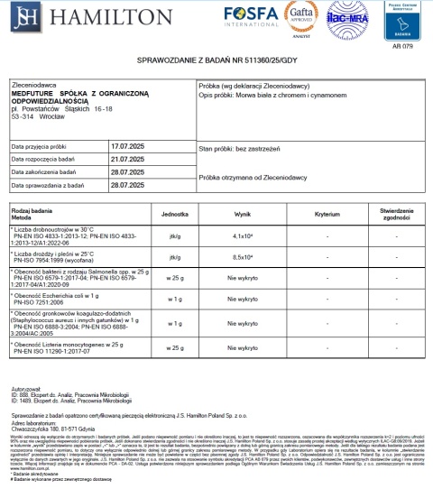 Morwa biała z chromem i cynamonem - 60 kapsułek - Medfuture
