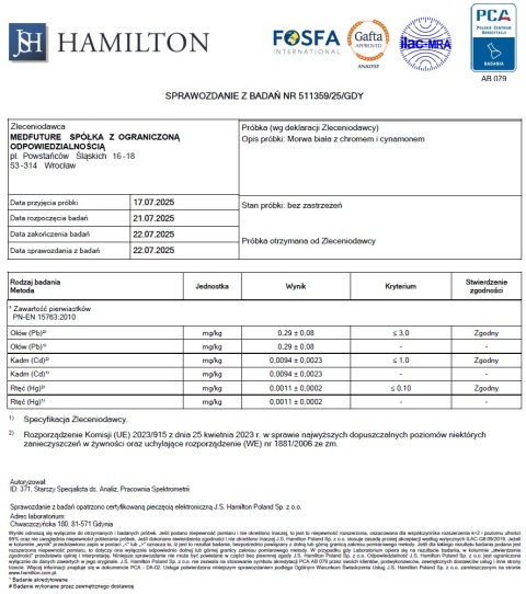 Morwa biała z chromem i cynamonem - 60 kapsułek - Medfuture