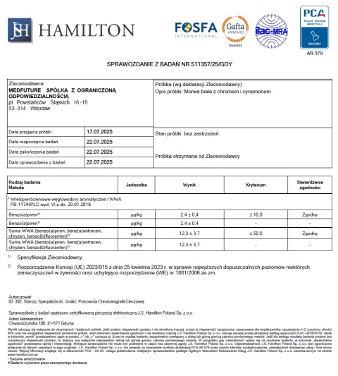Morwa biała z chromem i cynamonem - 60 kapsułek - Medfuture