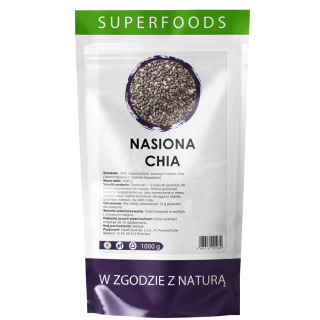 Nasiona Chia 1000 g - Medfuture (Szałwia hiszpańska)