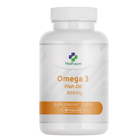 Omega 3 (olej rybi) - 650 mg - 60 kapsułek - Medfuture