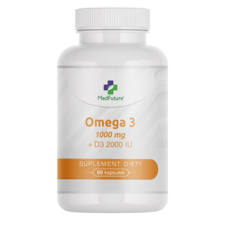 Omega 3 + witamina D3 - 60 kapsułek - Medfuture