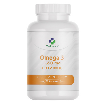 Omega 3 + witamina D3 - 60 kapsułek - Medfuture