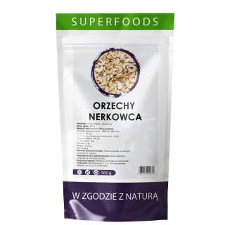 Orzechy nerkowca naturalne 500 g - Medfuture