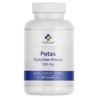 Potas (cytrynian potasu) - 350 mg - 60 kapsułek vege - Medfuture