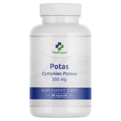Potas (cytrynian potasu) - 350 mg - 60 kapsułek vege - Medfuture