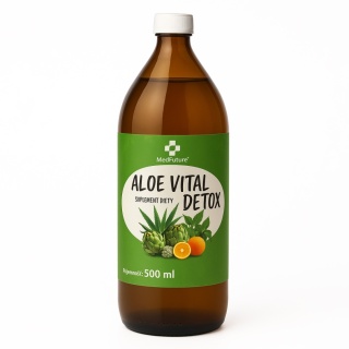 Sok Aloe Vital (aloes, karczoch, zielona herbata, pokrzywa, mniszek) - 500 ml - Medfuture
